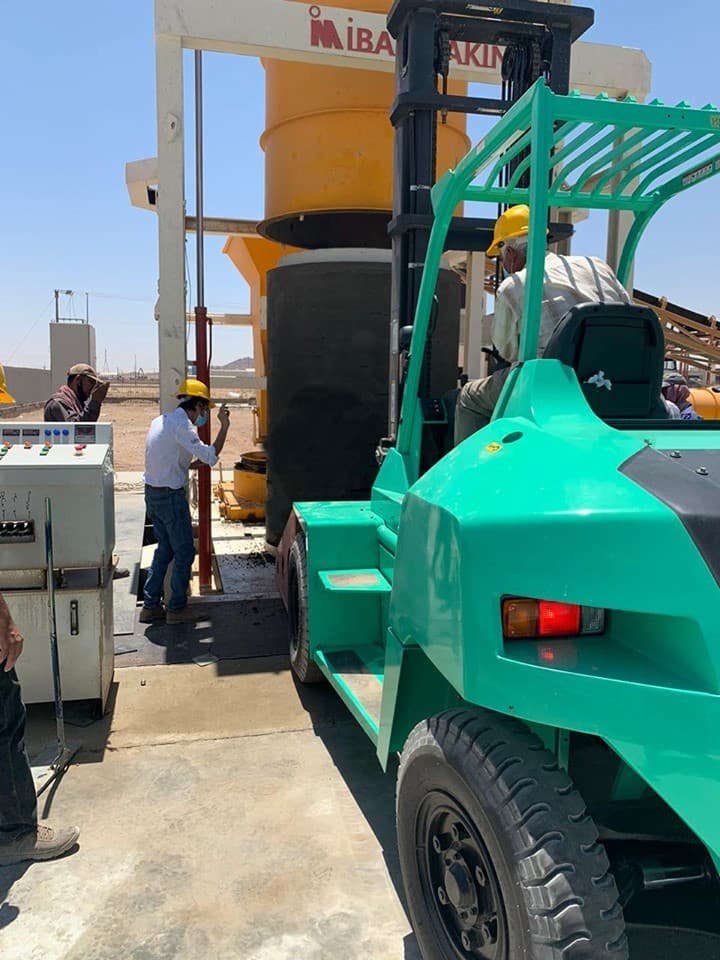 Installation de la machine à tuyaux en béton CPM 1600 PRO – Arabie saoudite