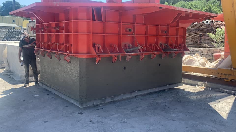 Production de dalots cadres 3000x2000 mm