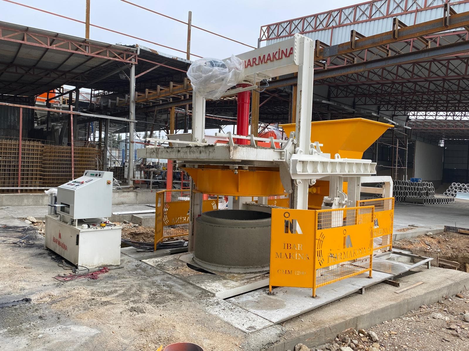 CMM 1200 آلة حلقات غرف التفتيش الخرسانية 1200mm – 4